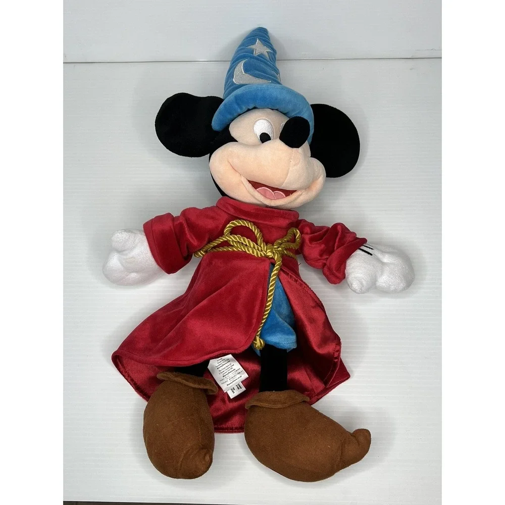 Disney Store Fantasia Sorcerer Mickey Mouse 24'' Plush Stuffed Animal Toy